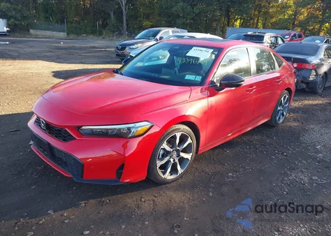 2025 Honda Civic Hybrid Sport/Sport Touring from USA, damaged, VIN 2HGFE4F87SH317225